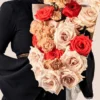 This is an image of a sand and red bouquet called Reverse Cowgirl.