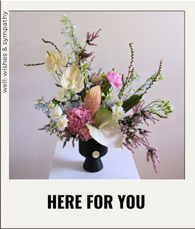 sympathy flower arrangement
