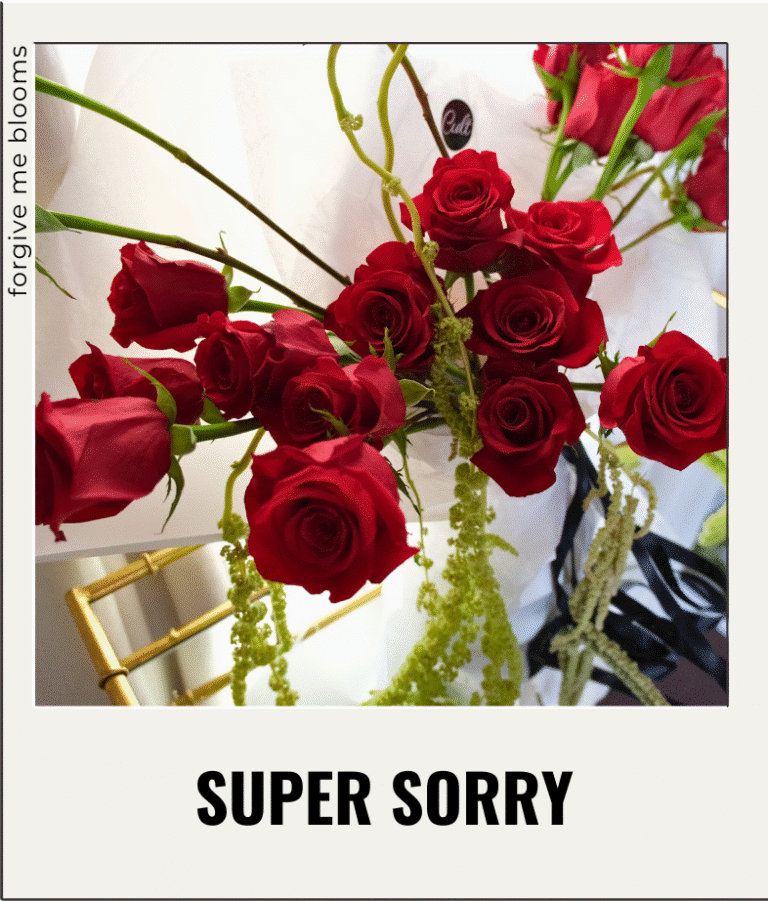 Apology bouquet