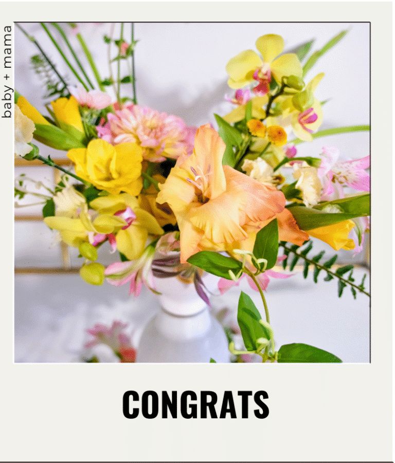 baby shower bouquet